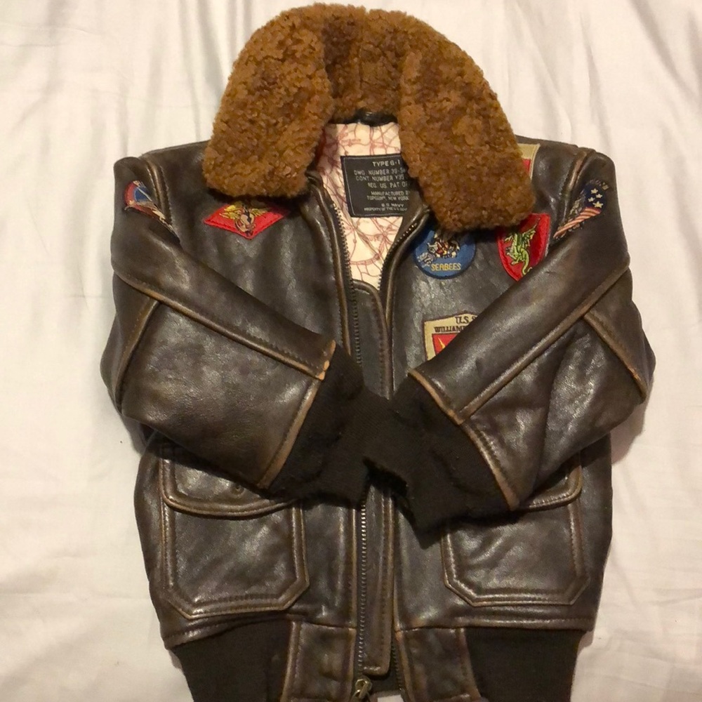 Top Gun Original PU Aviator leather Bomber